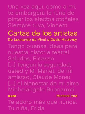 cover image of Cartas de los artistas